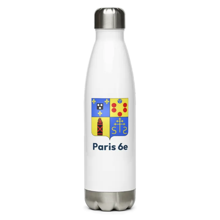 Gourde inox blason de Paris 6e