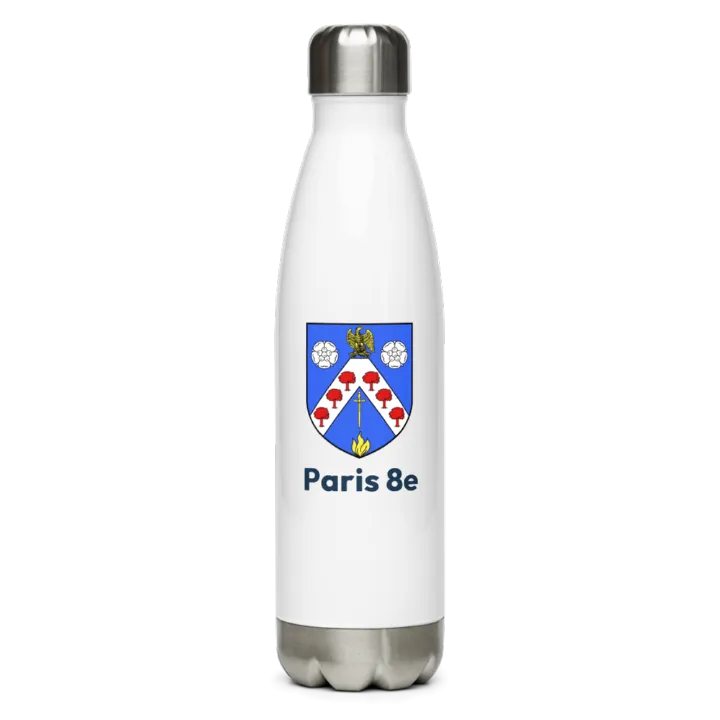 Gourde inox — blason du 8e arrondissement de Paris