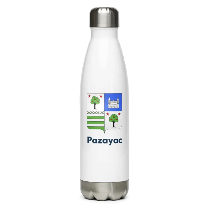 Gourde inox — blason de Pazayac