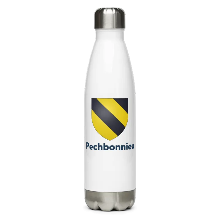 Gourde inox — blason de Pechbonnieu