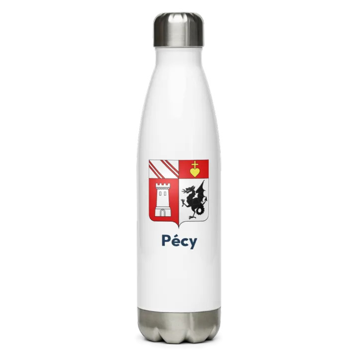 Gourde inox blason de Pécy