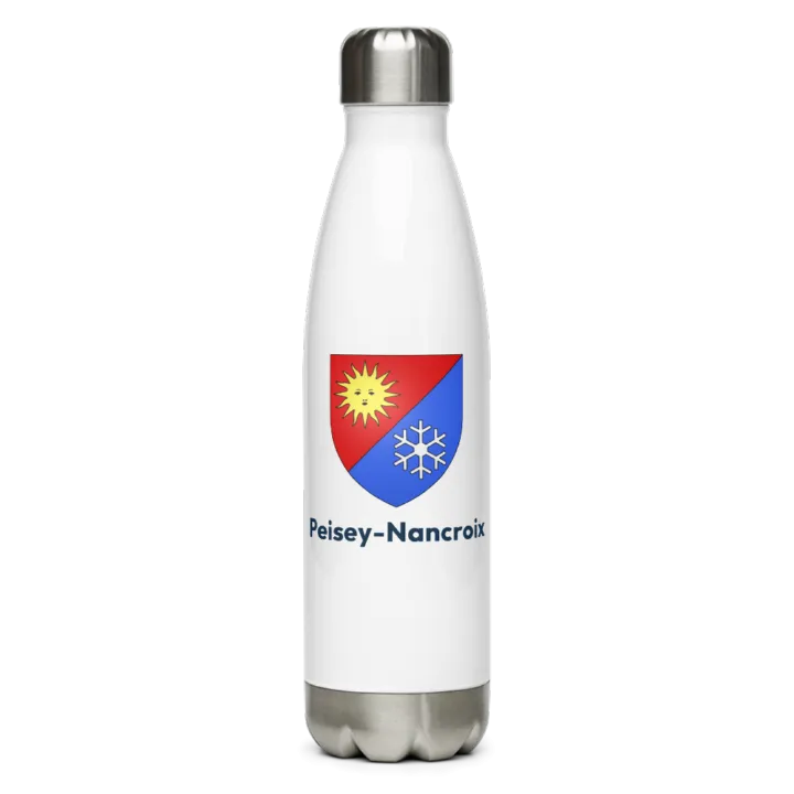 Gourde inox — blason de Peisey-Nancroix