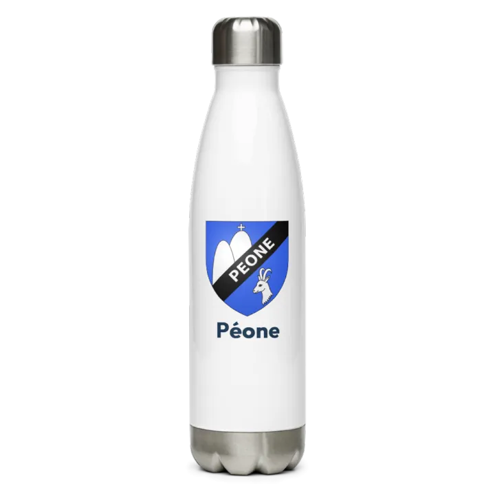 Gourde inox blason de Péone