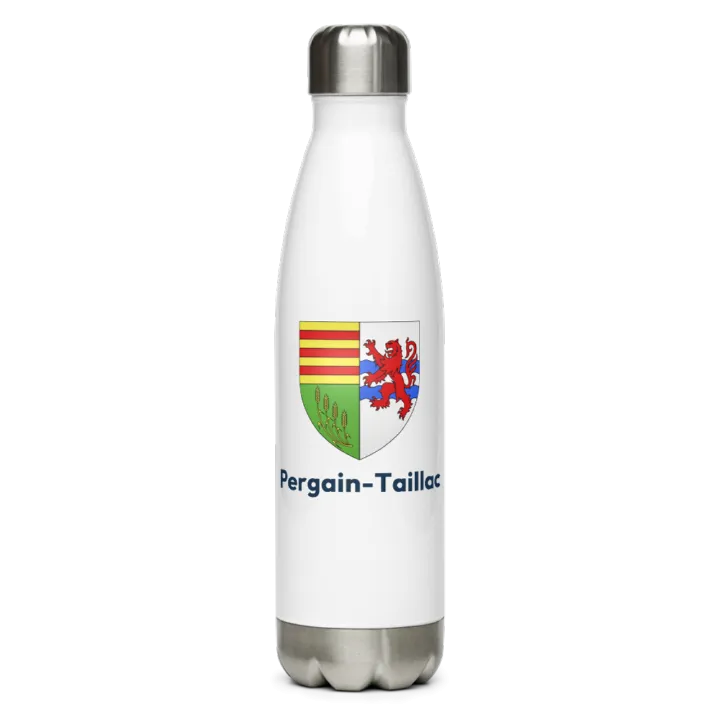 Gourde inox blason de Pergain-Taillac