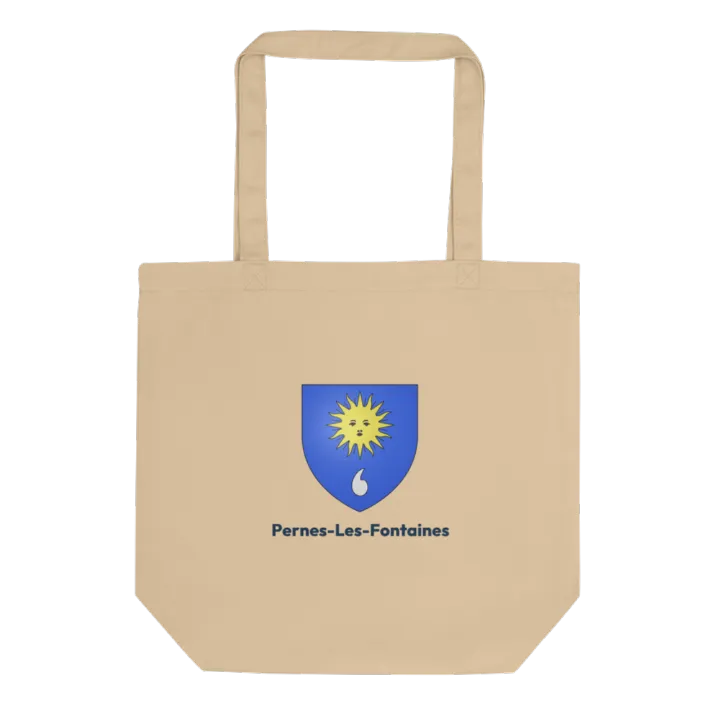 Tote bag coton bio — blason de Pernes-les-Fontaines
