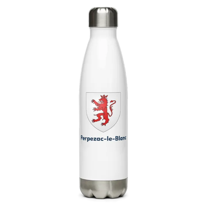 Gourde inox blason de Perpezac-le-Blanc