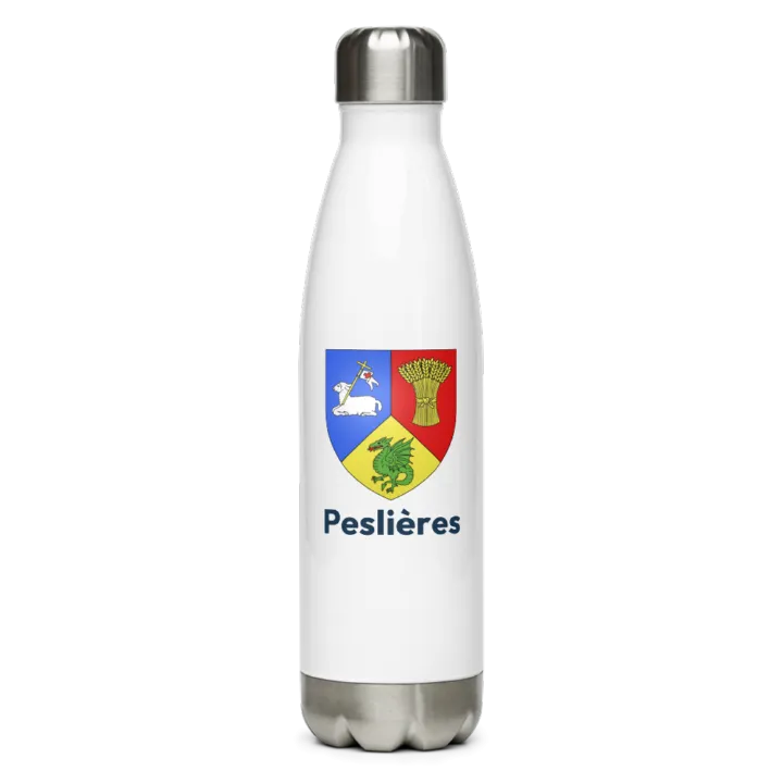 Gourde inox blason de Peslières