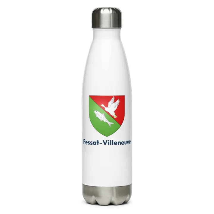 Gourde inox blason de Pessat-Villeneuve