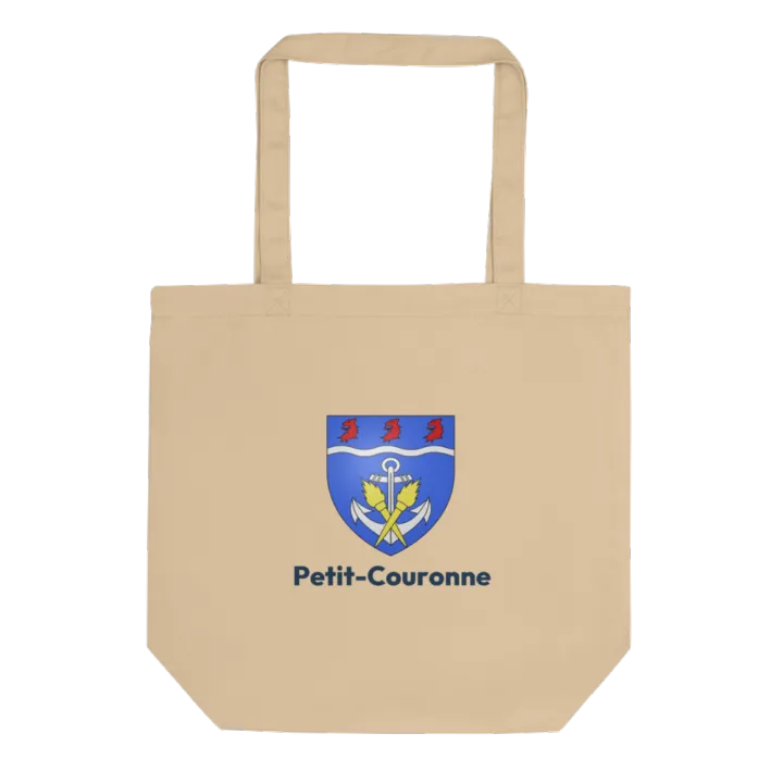 Tote bag coton bio — blason de Petit-Couronne