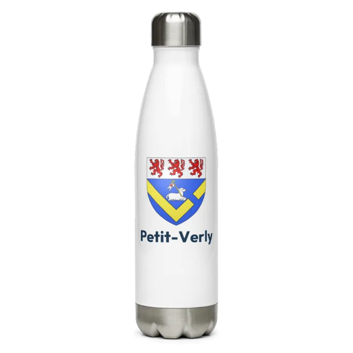Gourde inox — blason de Petit-Verly