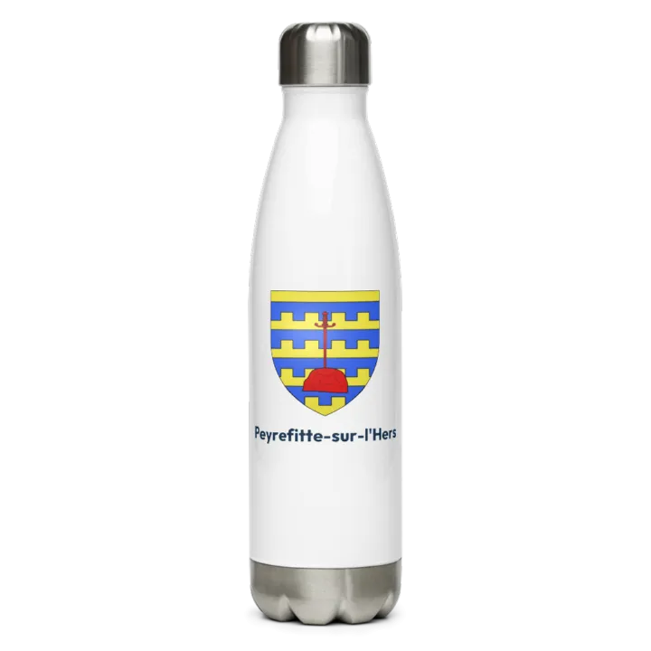 Gourde inox blason de Peyrefitte-sur-l'Hers