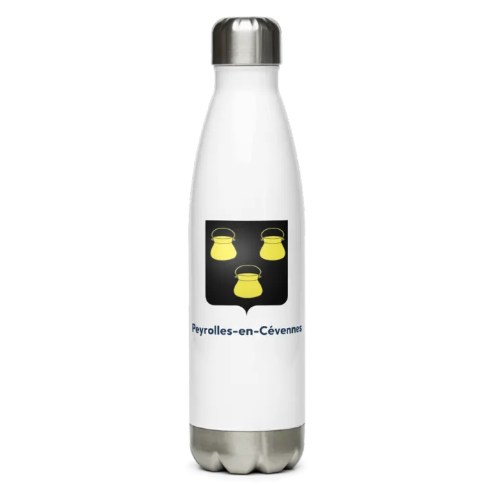 Gourde inox — blason de Peyrolles-en-Cévennes