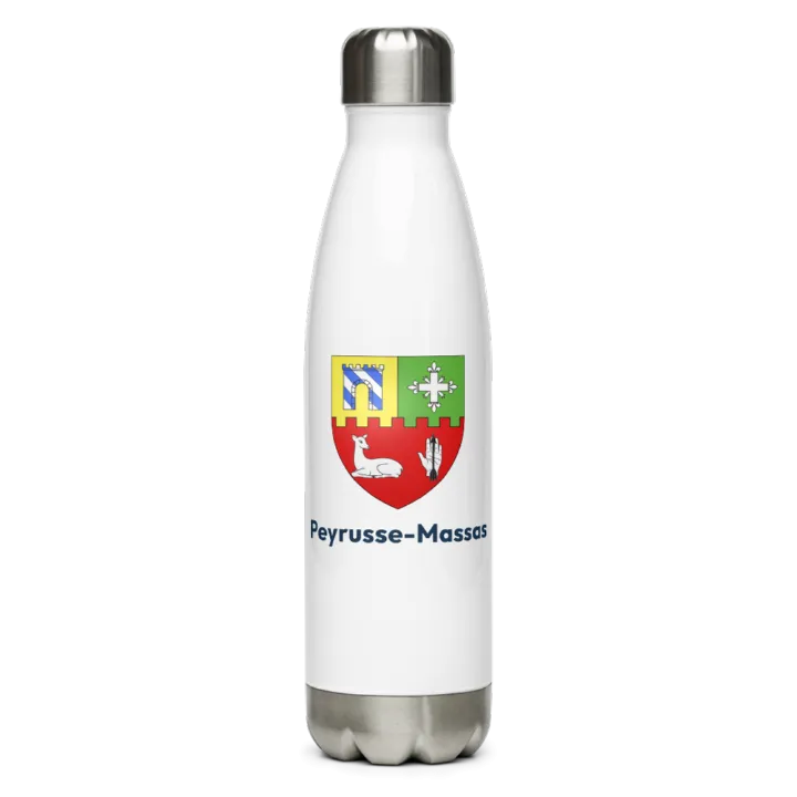 Gourde inox blason de Peyrusse-Massas