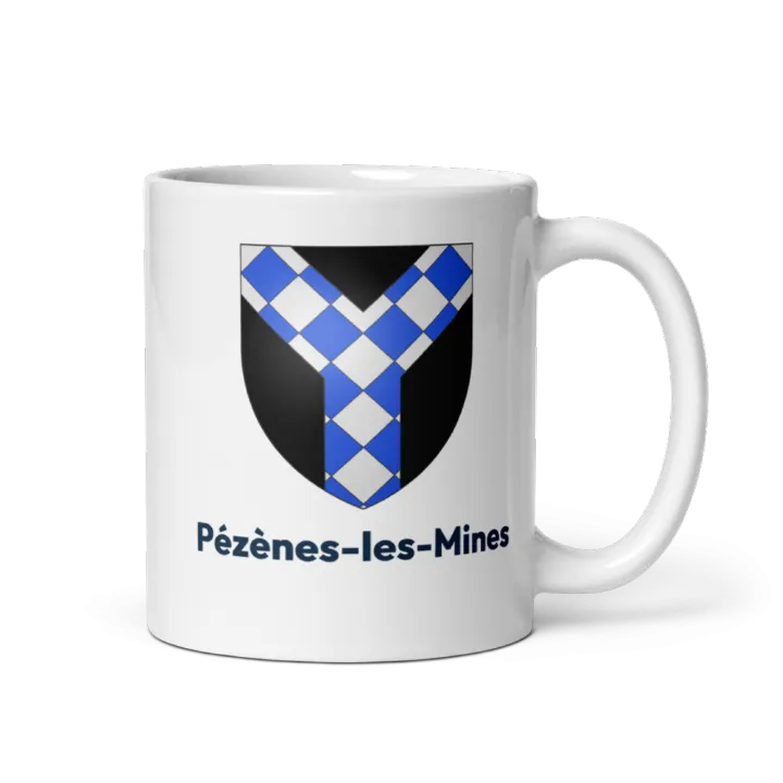 Mug blason de Pézènes-les-Mines