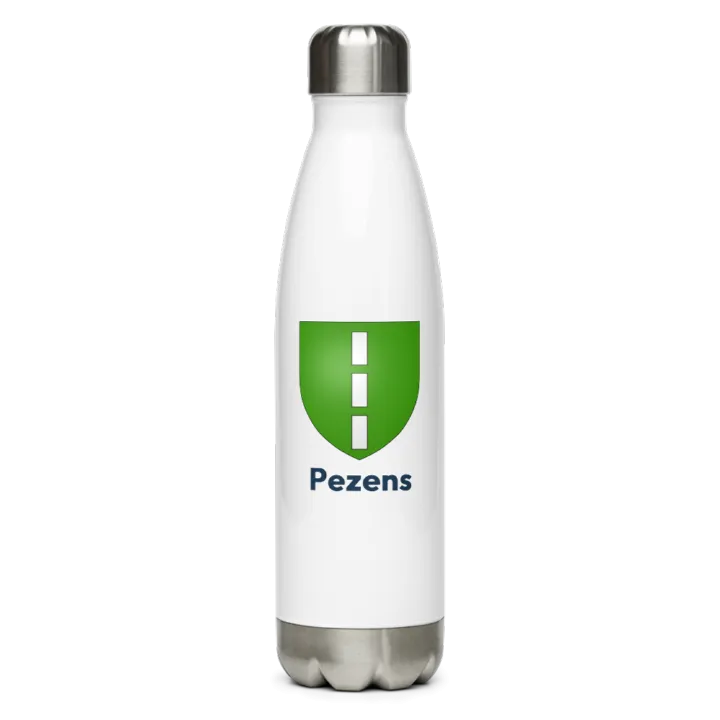 Gourde inox blason de Pezens