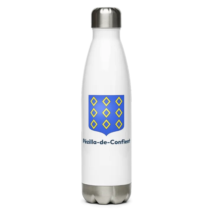 Gourde inox blason de Pézilla-de-Conflent