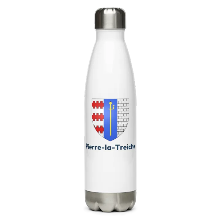 Gourde inox blason de Pierre-la-Treiche
