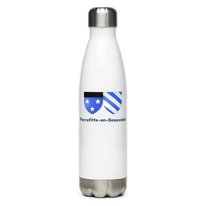 Gourde inox blason de Pierrefitte-en-Beauvaisis