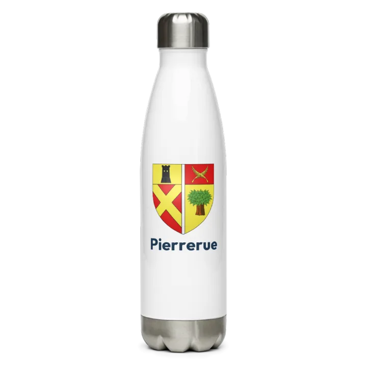 Gourde inox blason de Pierrerue