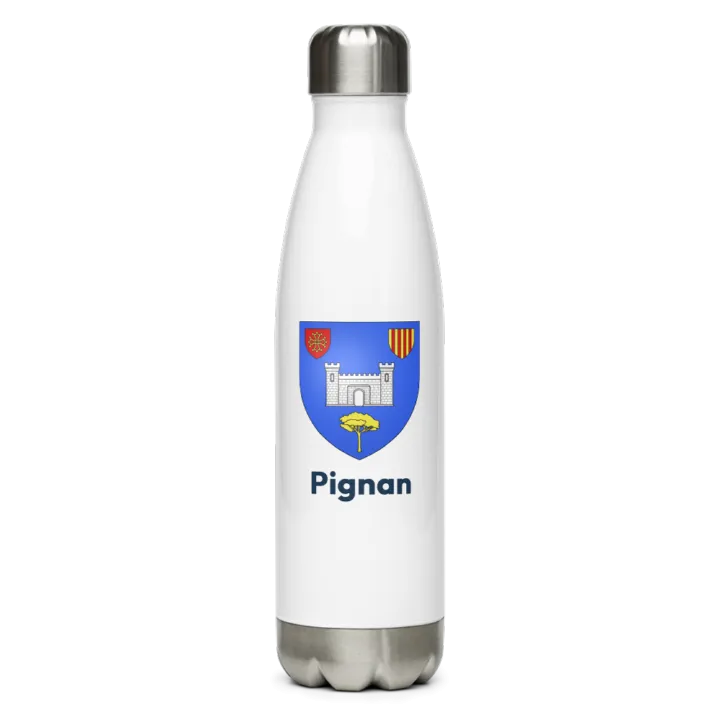 Gourde inox blason de Pignan