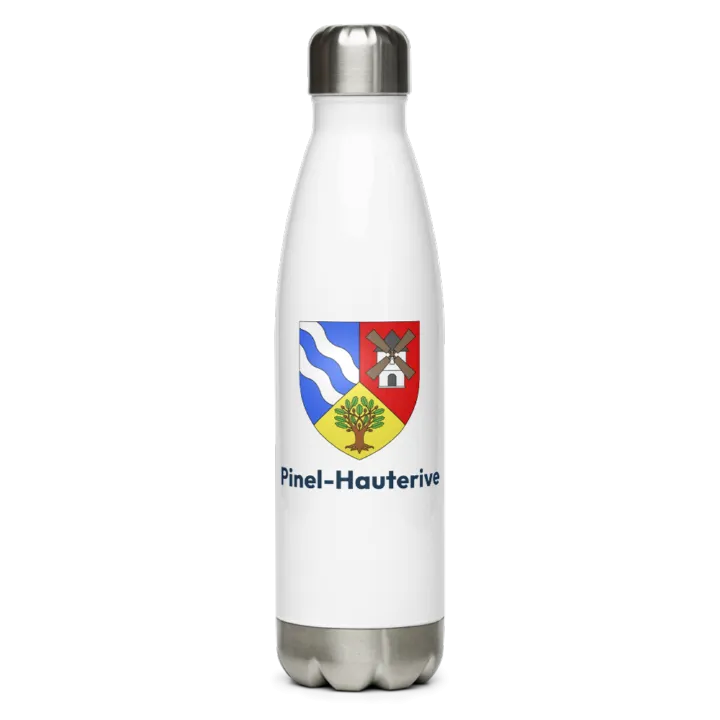 Gourde inox blason de Pinel-Hauterive
