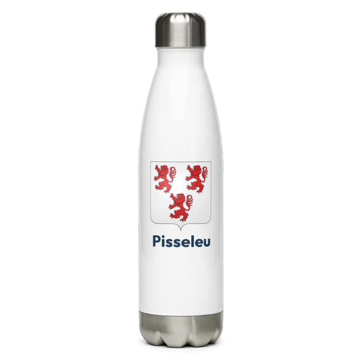 Gourde inox — blason de Pisseleu