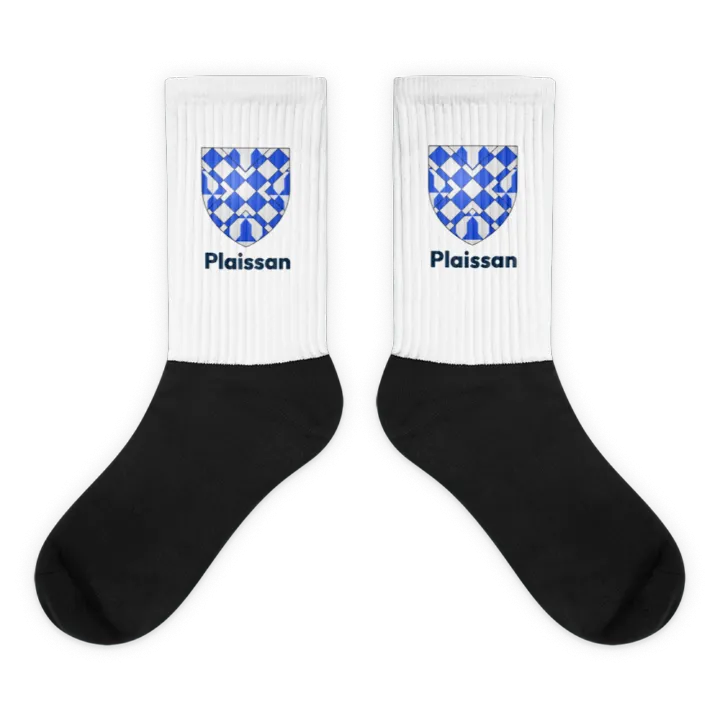 Chaussettes — blason de Plaissan