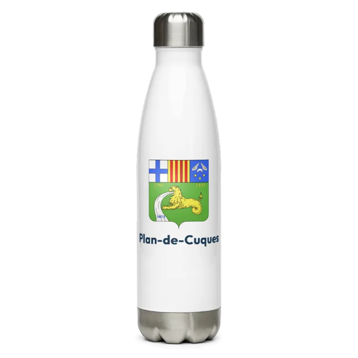 Gourde inox blason de Plan-de-Cuques