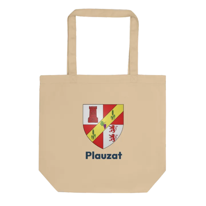 Tote bag coton bio — blason de Plauzat