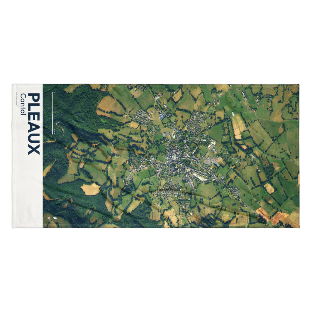 Serviette cartographique — carte de Pleaux