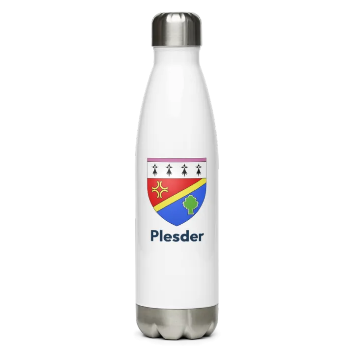 Gourde inox blason de Plesder