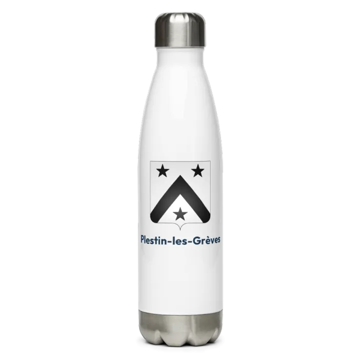 Gourde inox — blason de Plestin-les-Grèves