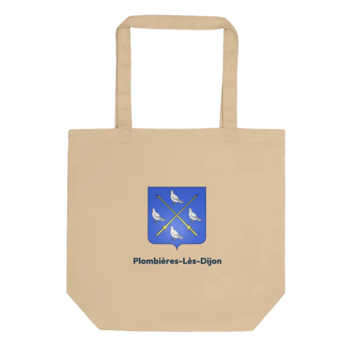 Tote bag coton bio — blason de Plombières-lès-Dijon