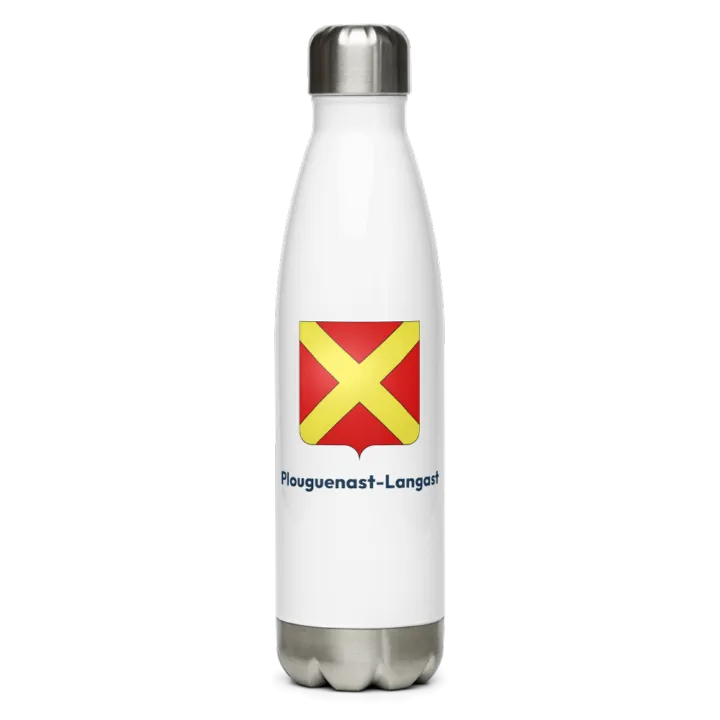 Gourde inox blason de Plouguenast-Langast