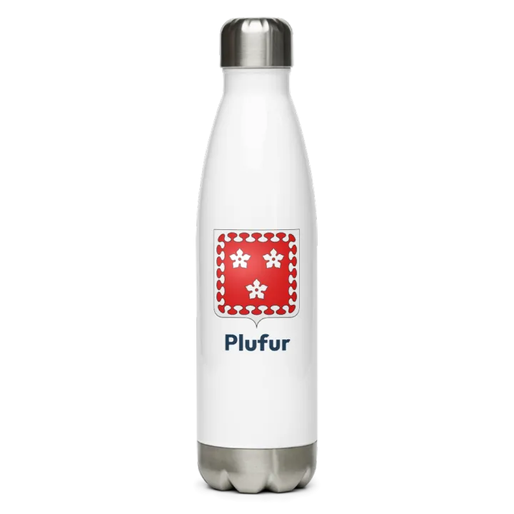 Gourde inox blason de Plufur