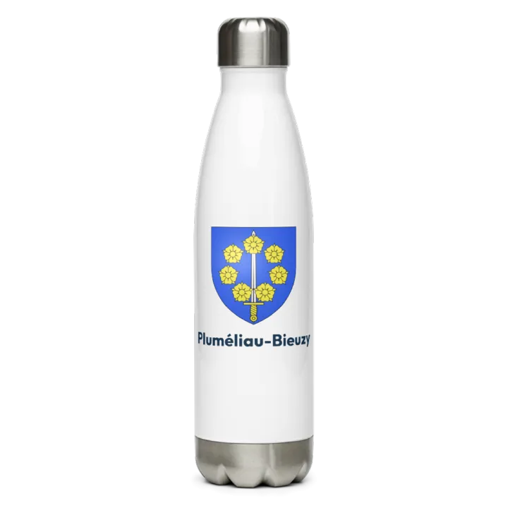 Gourde inox blason de Pluméliau-Bieuzy