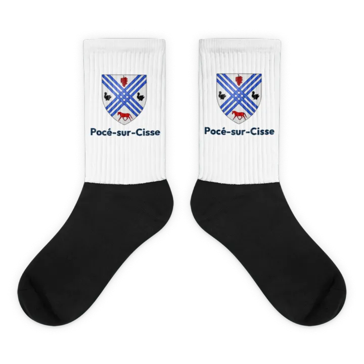 Chaussettes — blason de Pocé-sur-Cisse