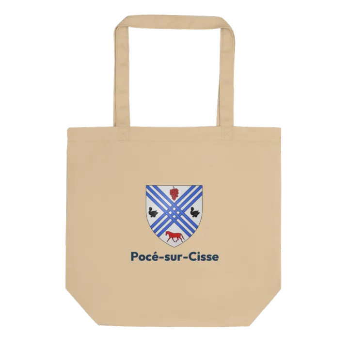 Tote bag coton bio — blason de Pocé-sur-Cisse