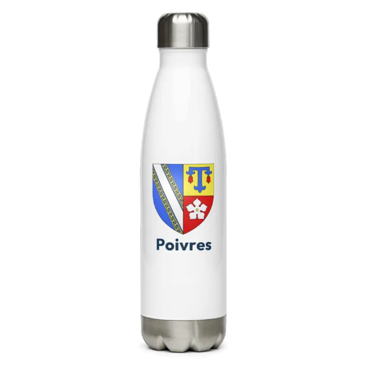 Gourde inox blason de Poivres