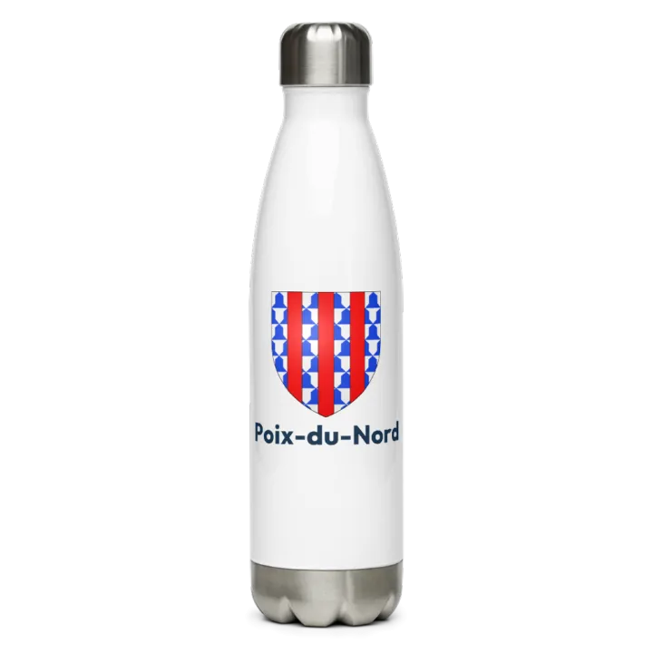 Gourde inox blason de Poix-du-Nord
