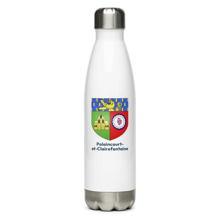 Gourde inox — blason de Polaincourt-et-Clairefontaine