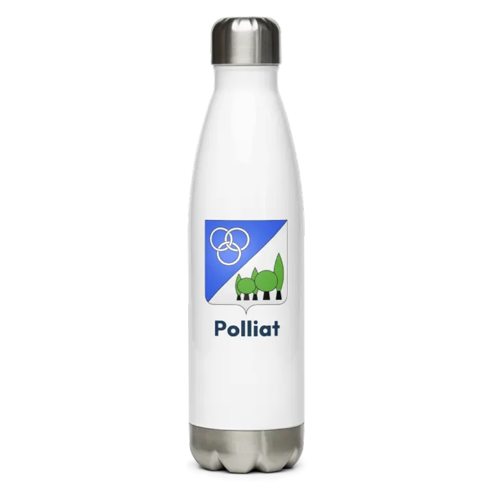 Gourde inox blason de Polliat