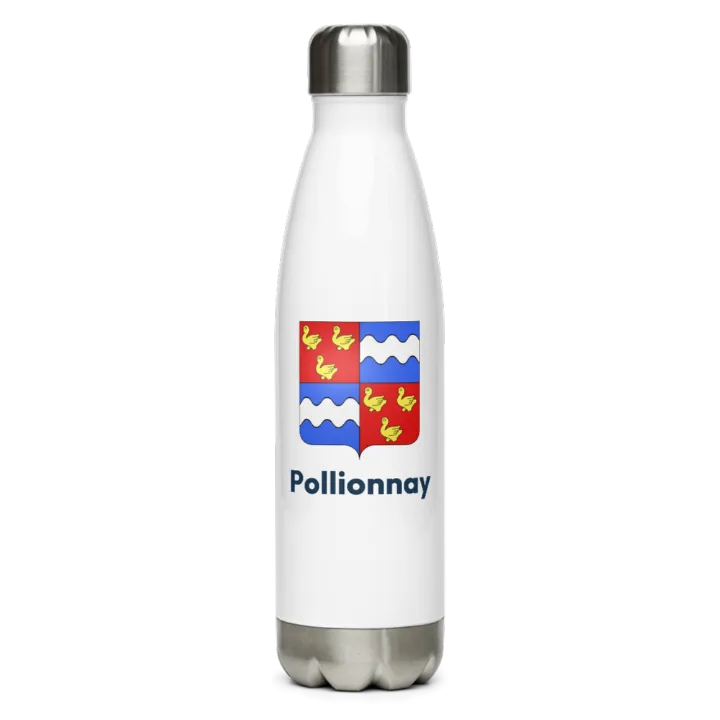 Gourde inox blason de Pollionnay