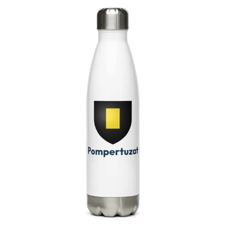 Gourde inox blason de Pompertuzat