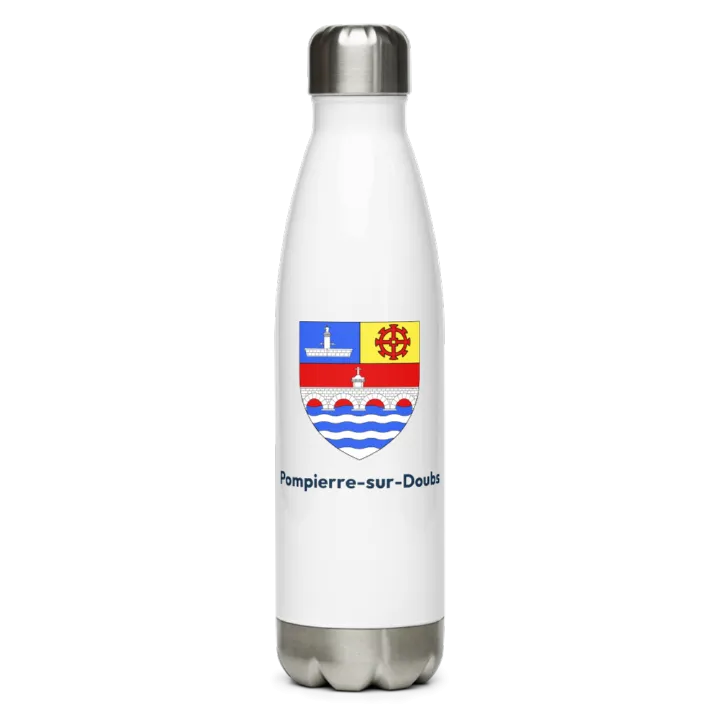 Gourde inox blason de Pompierre-sur-Doubs