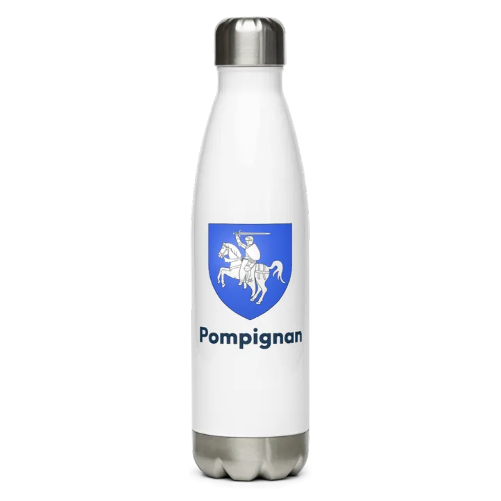Gourde inox blason de Pompignan