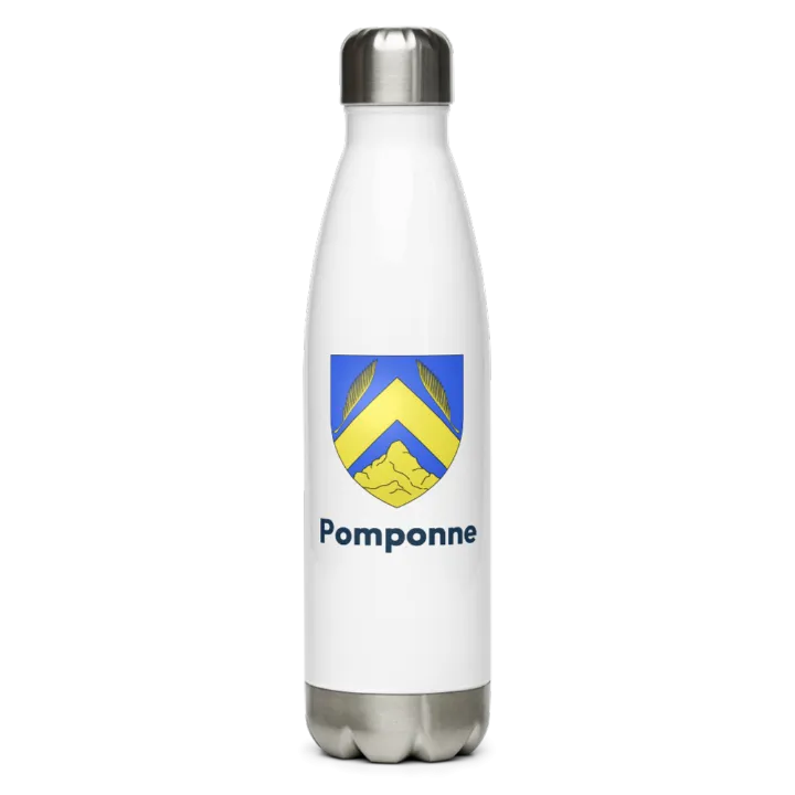 Gourde inox blason de Pomponne