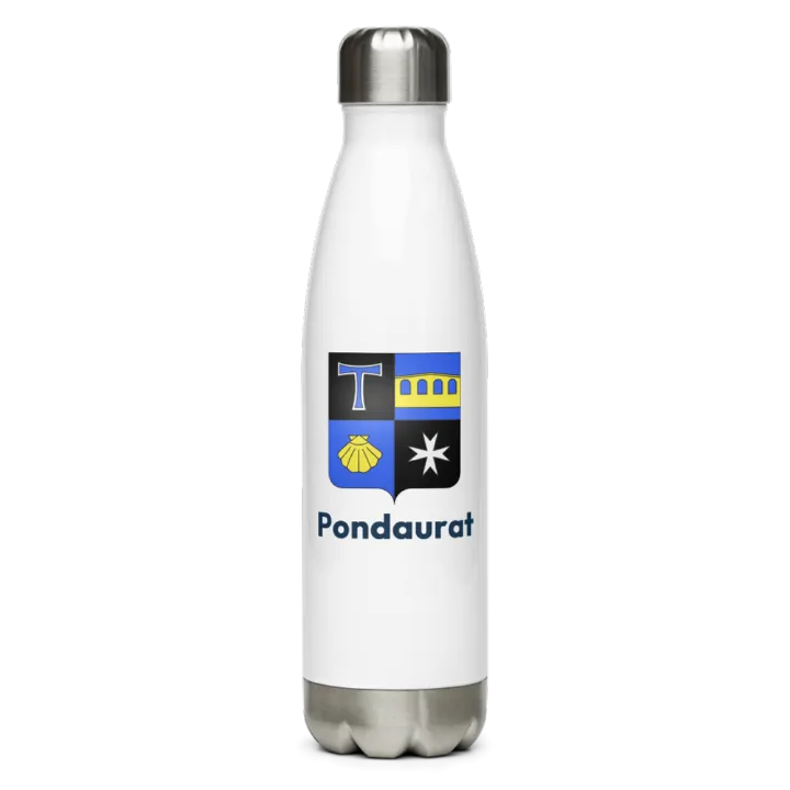 Gourde inox blason de Pondaurat