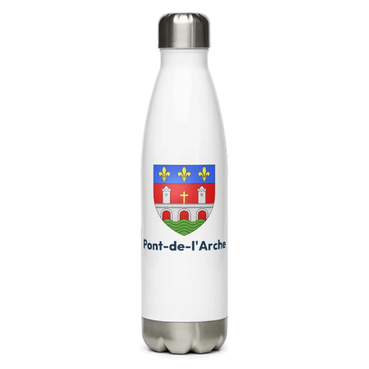 Gourde inox blason de Pont-de-l'Arche