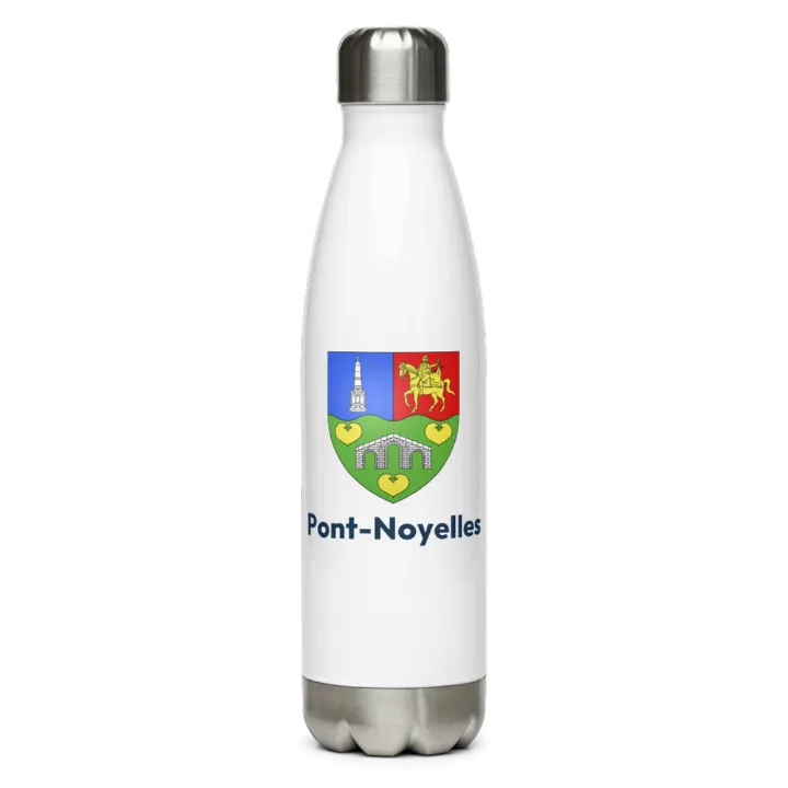 Gourde inox — blason de Pont-Noyelles